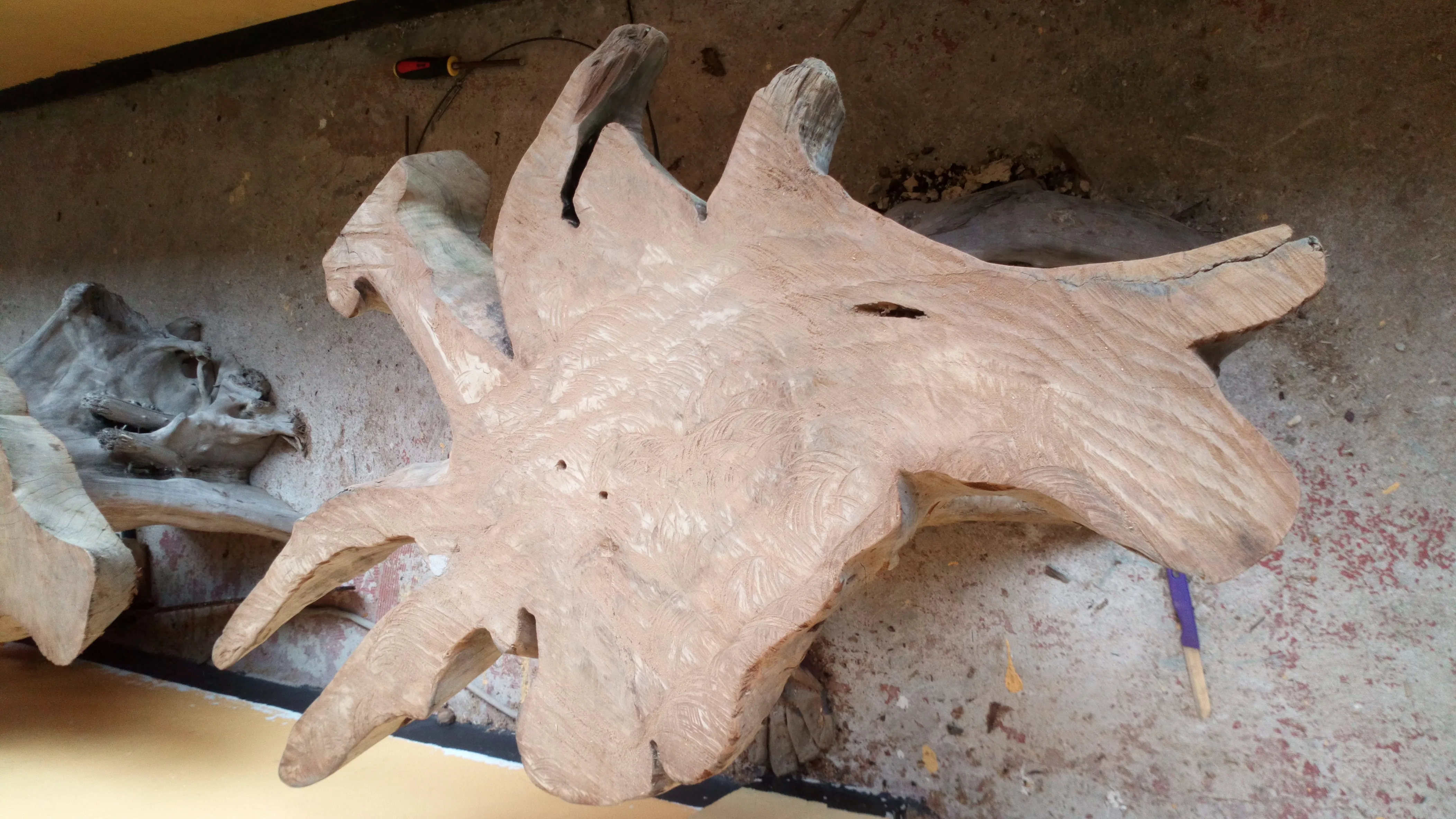 Sculpture en bois flotté pièce unique